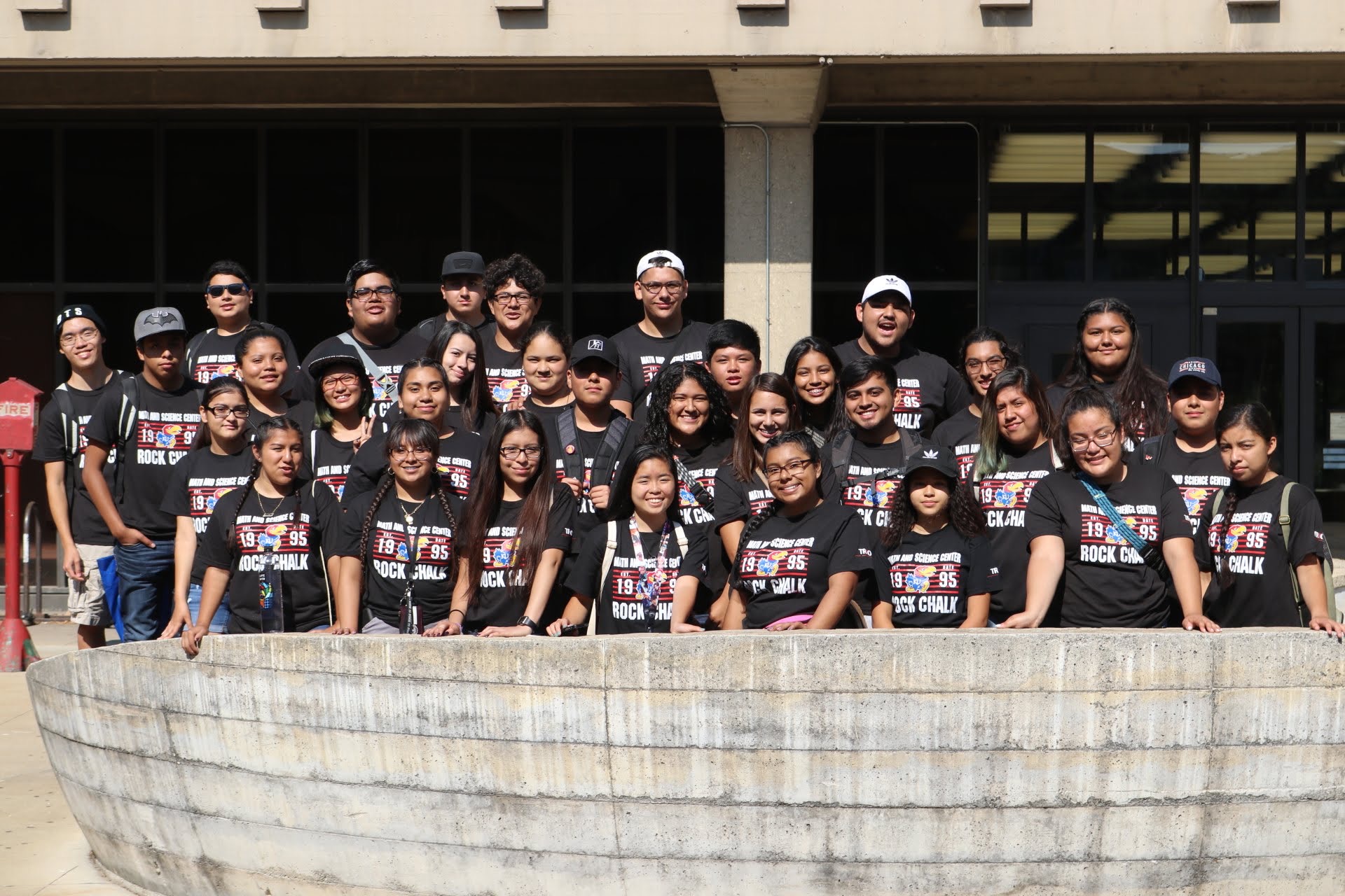 Group of participants on the summer bridge trip